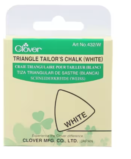 Clover Triangle Tailor S Chalk - White