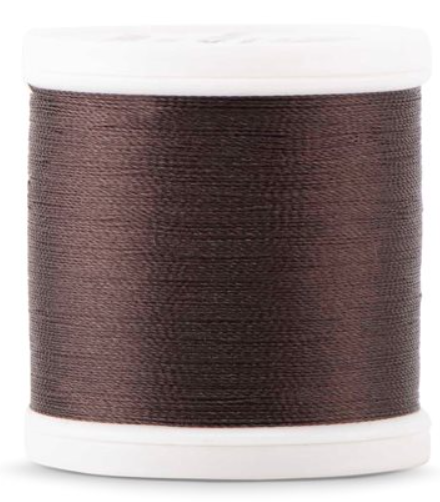 Spool of Madeira Polyneon 40wt machine embroidery thread in Sable Brown, color 1859