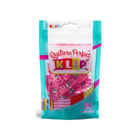 Klipit Quilters Perfect Klip 50 piece pink clips notion