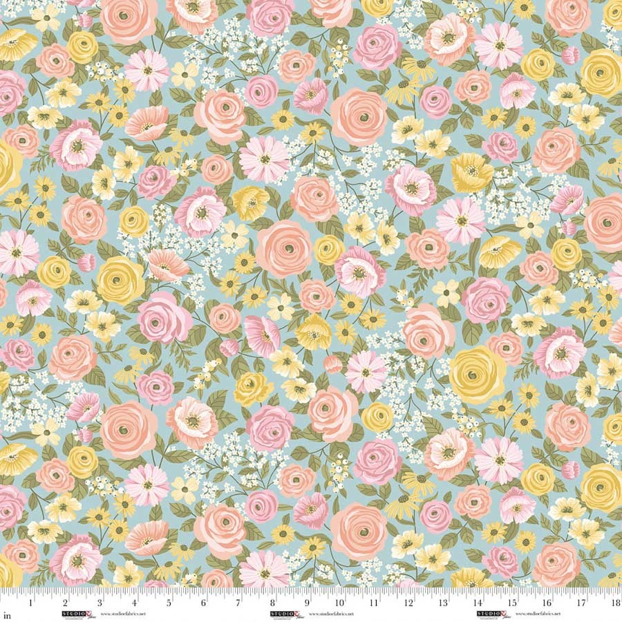 StudioE - Layla - Chelsea Designworks - Serene Blue Multifloral