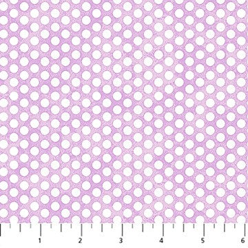 Northcott - Peas in a Pod Flannel - Dots Lilac F29039-81