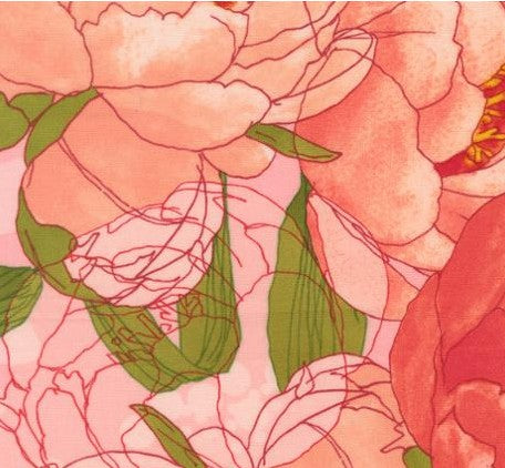 Moda Darling Peony Cotton Candy 48790-13 Robin Pickens quilting cotton