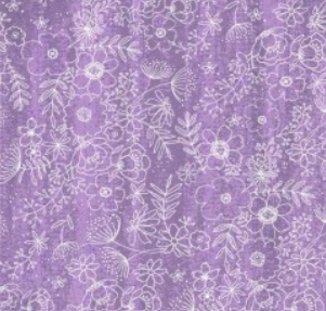Michael Miller Beau Allium Midnight Allium DDC12850-WIST-D wisteria purple floral print