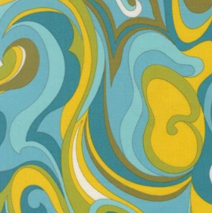 Moda Happy Daze Aqua 33844-15 novelty quilting cotton aqua
