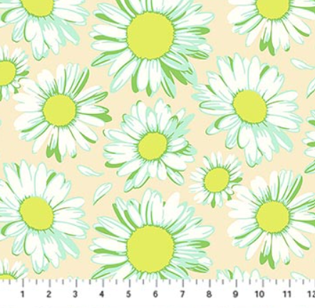 Figo - Daisy Crush - Sunshine Daisies Ivory 91281-12