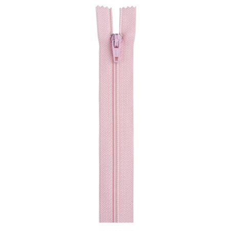 Coats and Clark polyester 7 inch light pink sewing zipper notion