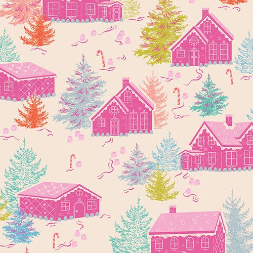 Art Gallery Fabrics - Christmas in Color - Gumdrops & Gables CMC-25414