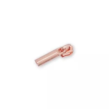 Four 3 Rectangle Zipper Pulls Rose Gold