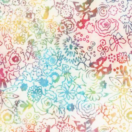 Laura Heine Boho Blooms Flowering Glow quilting fabric