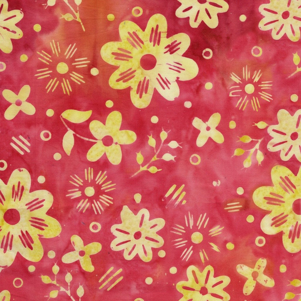 Lumin Fabrics - Kate Colleran - Spring Fling - Garden Multi - Pink Orange Sunset