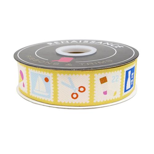 Postage Ribbon 1.5 inch decorative sewing trim Moda