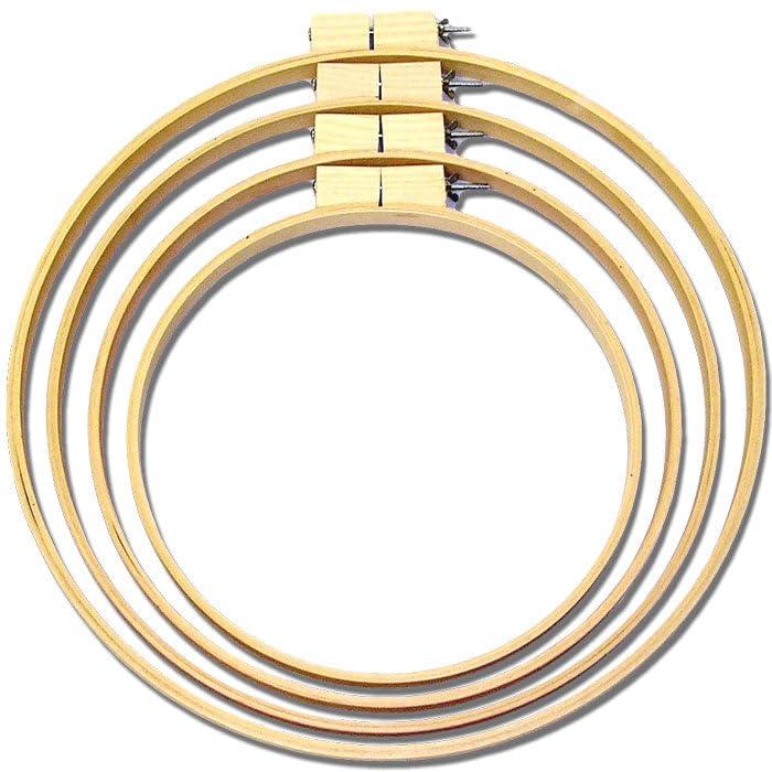 Straight Edge Wooden Hoop hand quilting notion