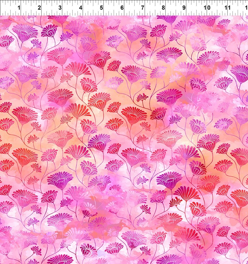 In the Beginning Fabrics - Felicity - 4FEL-1 Sherbet Flower Vines