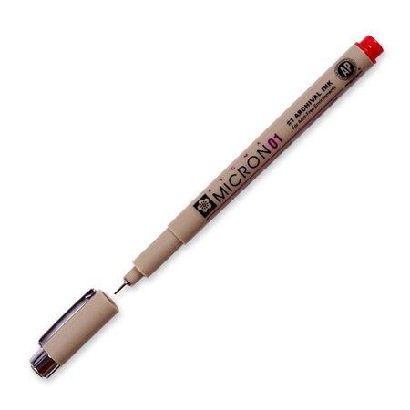 Pigma red fine line design pen 0.25mm marking notion