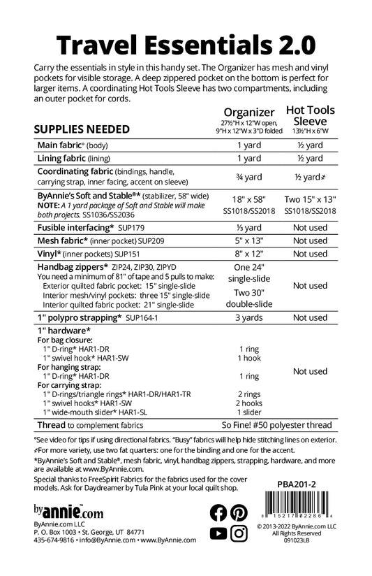 ByAnnie - Travel Essentials 2.0 - Pattern