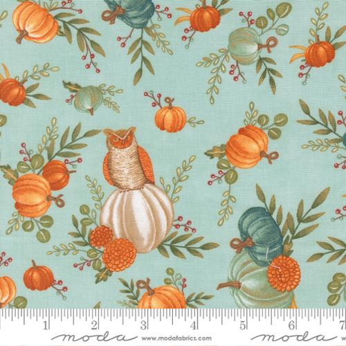 Moda I Love Fall Most Of All Deb Strain 56140 Dark Aqua quilting fabric