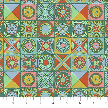 Anna Maria Textiles - Rhapsody - Cottage Kitchen - Jade AMT168-74V