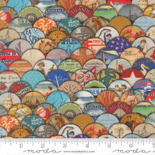 Moda Saltwater Nautical 39572 Cathe Holden quilting cotton blue coastal