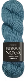 Skein of Circulo Bossa Nova superwash merino wool yarn in Blue