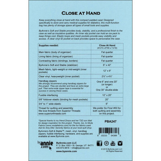 Close At Hand - Pattern