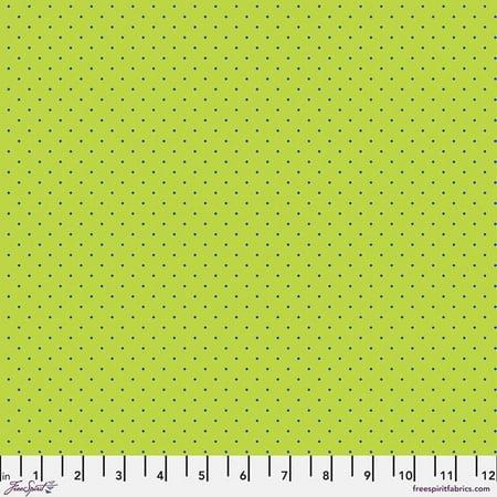 Tula Pink Tiny Dots Meadow green Free Spirit quilting fabric