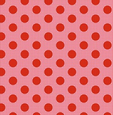 Tilda Medium Dots Salmon tonal dot cotton quilting fabric