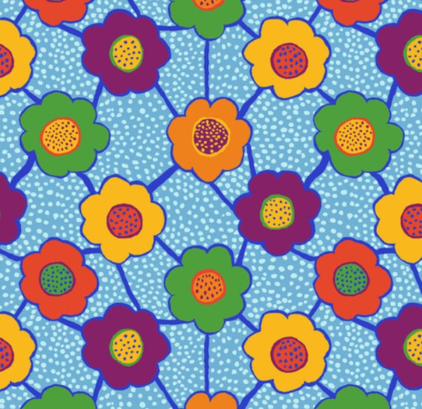 Kaffe Fassett Floral Connections Jolly quilting fabric