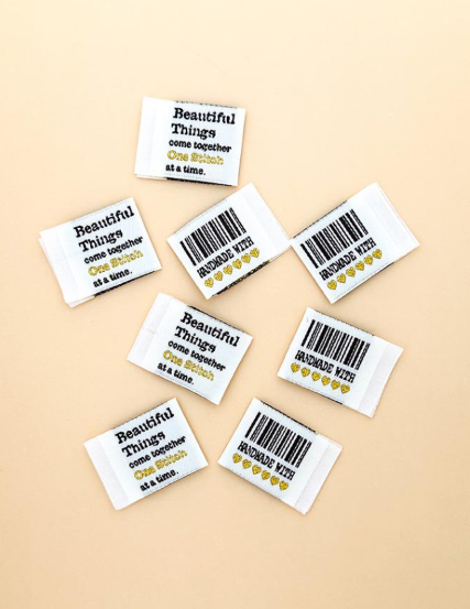 Minki Kim Barcode Folded Woven Labels