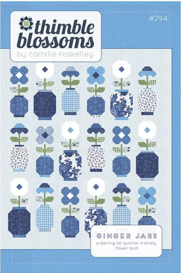 Ginger Jars G Moda Thimble Blossoms quilting cotton fabric