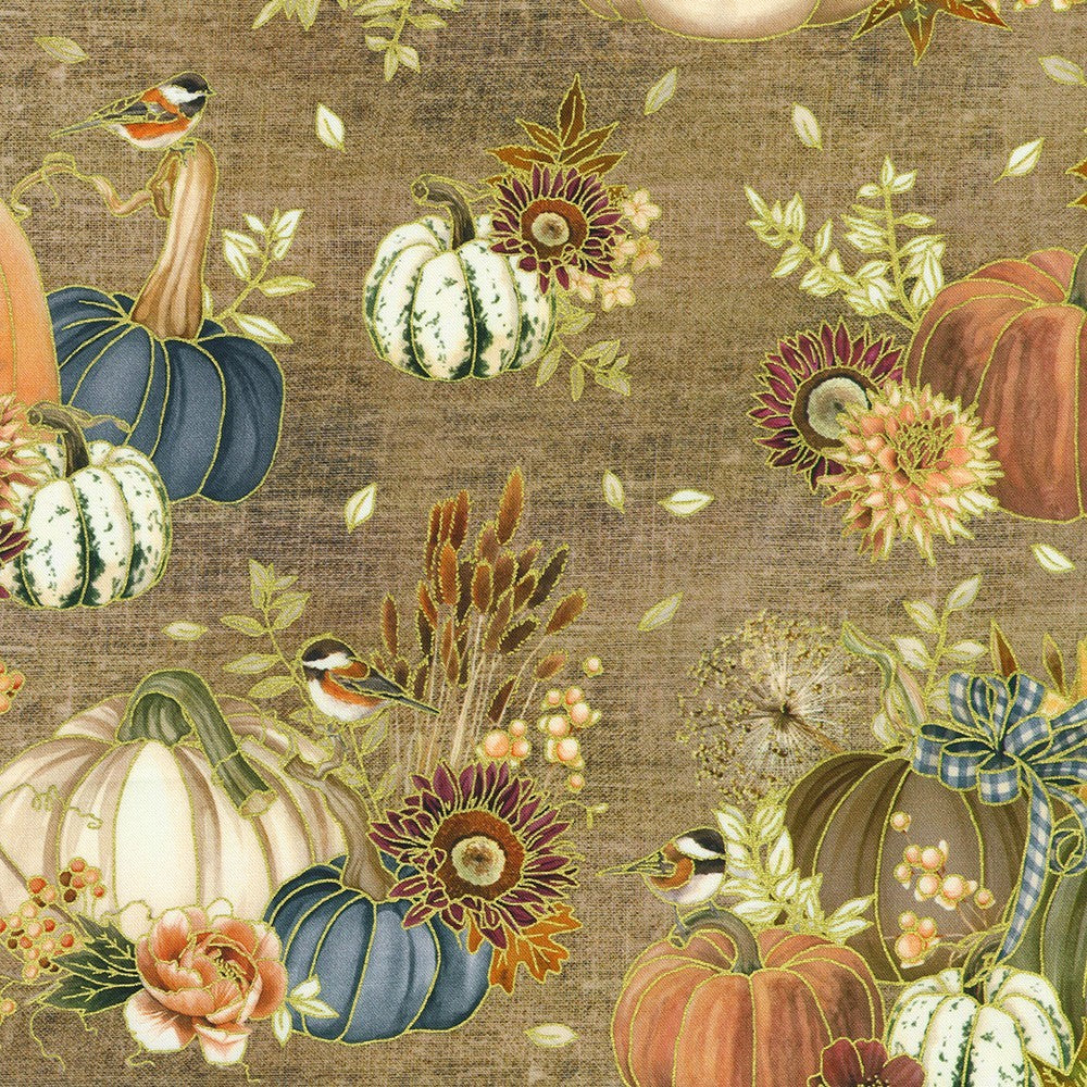 Robert Kaufman - Lynnea Washburn - Hello Fall - AWHDM-23915-166 Hazelnut