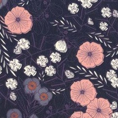 Michael Miller Backyard Bloom DDC12504-PLUM-D purple floral