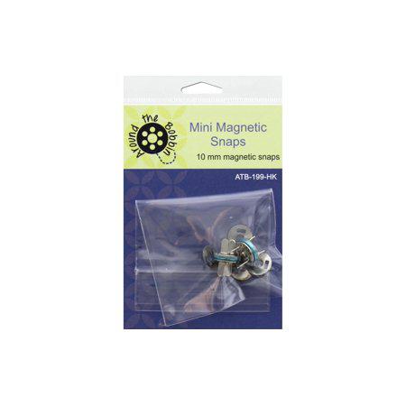 Around the Bobbin Mini Magnetic Snaps 10mm 2 Sets bag notion