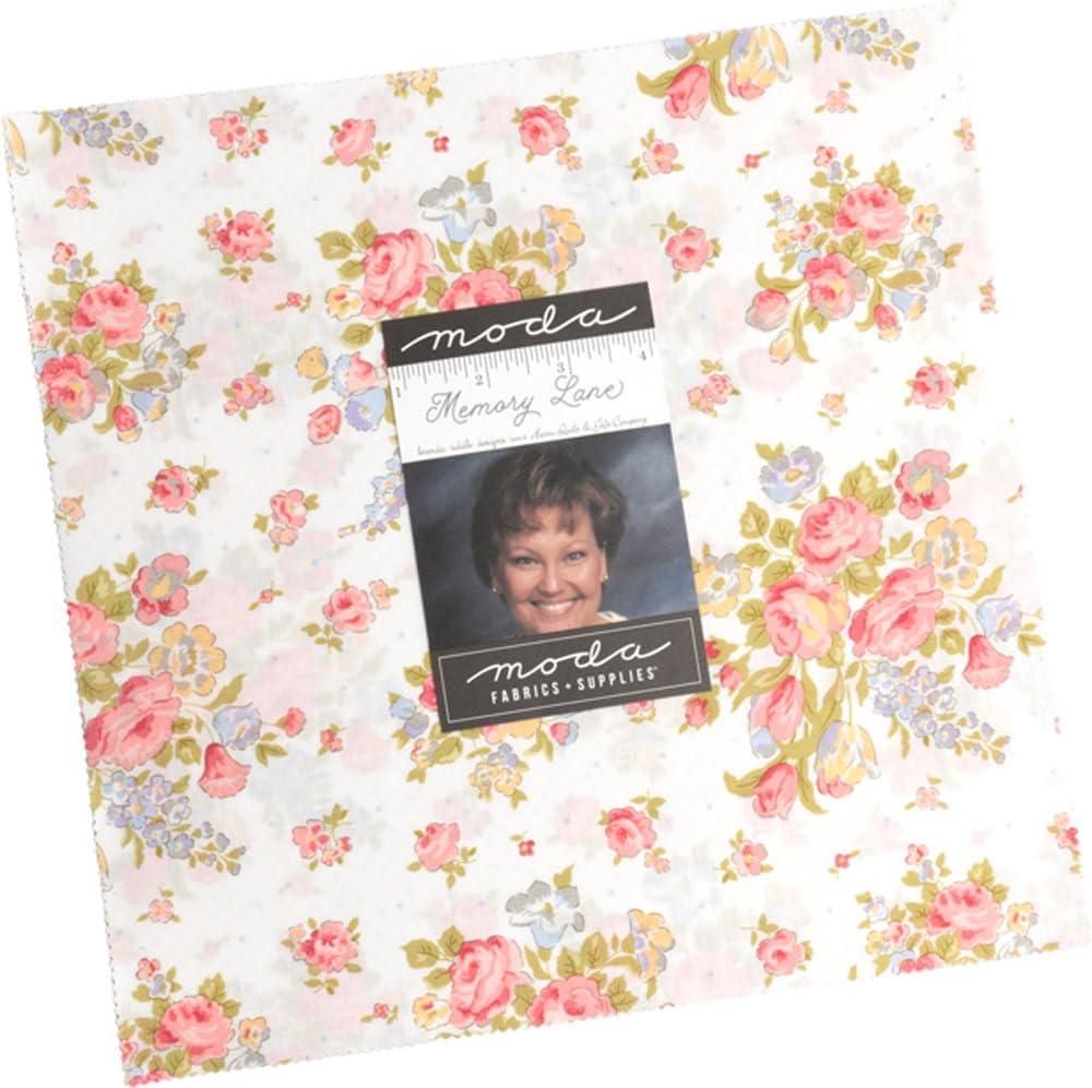 Memory Lane Layer Cake®, 42-10 " Precut Fabric Quilt Squares by Brenda Riddle Designs