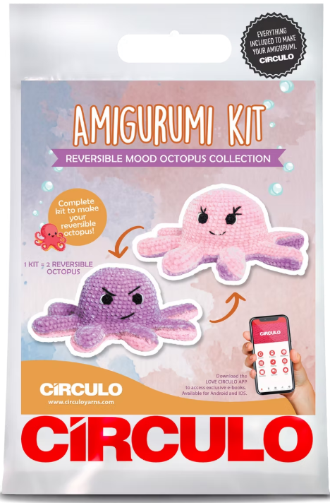 Circulo - Pink & Purple Octopus Crochet Kit
