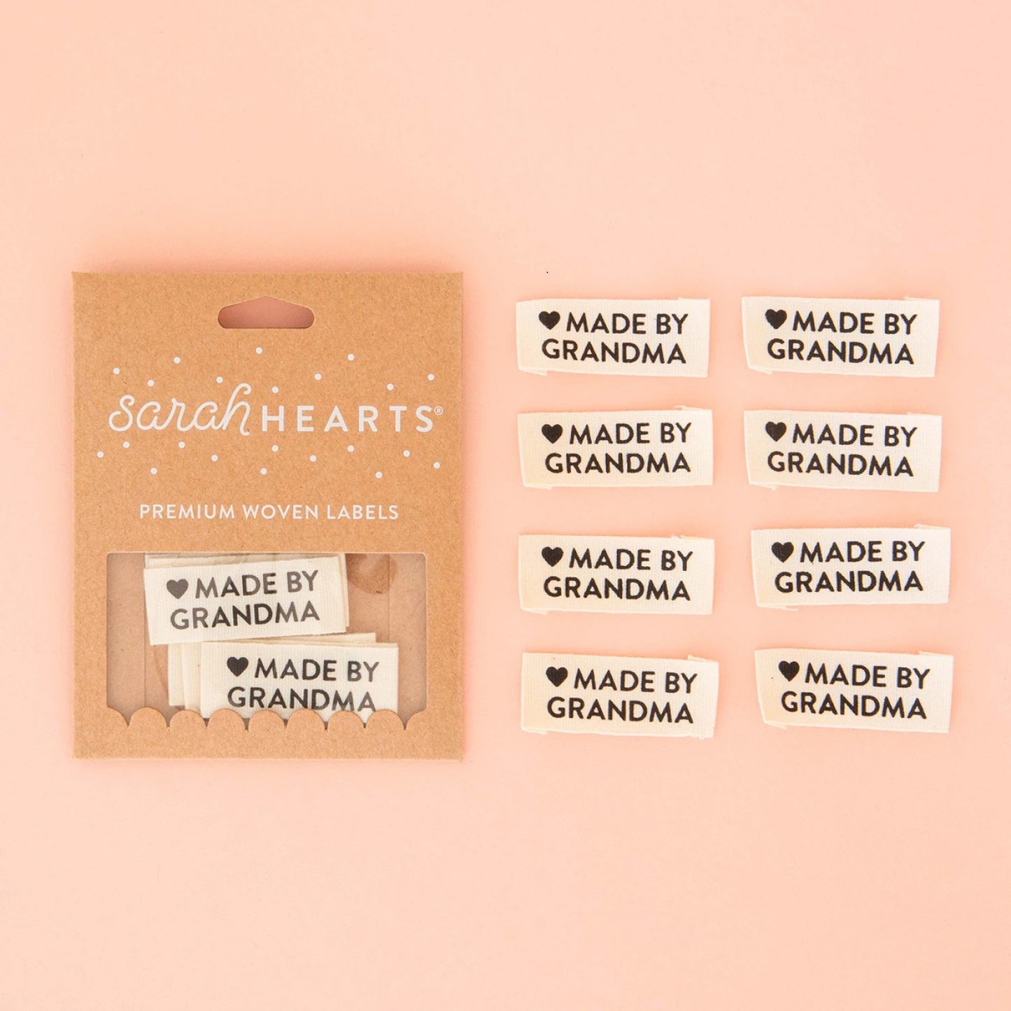 Sarah Hearts "Made by Grandma" Labels