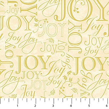 Northcott - Deck The Halls - Joy Blender Beige Multi 29002-12