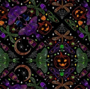Michael Miller - Boo Town - Halloween Damask - DCX12718-MULT-D