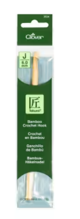 Bamboo Crochet Hook Takumi Size J 6.0mm