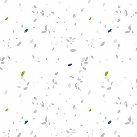 Blank Lower the Volume Leaves White quilting fabric