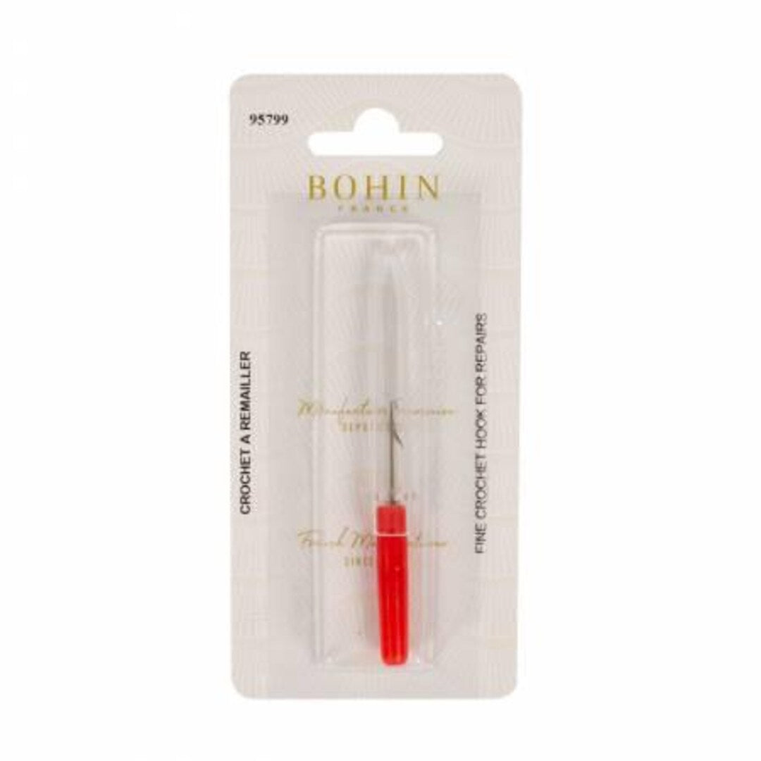 Bohin Fine Crochet Hook For Repair 3in Blister Card