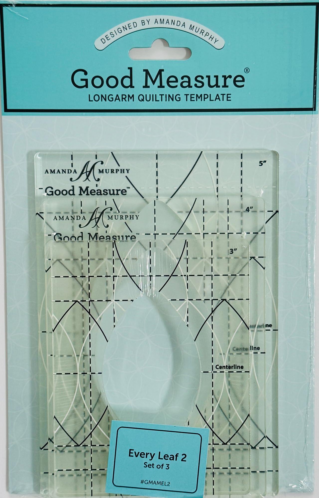 Amanda Murphy Every Leaf Set 2 quilting templates