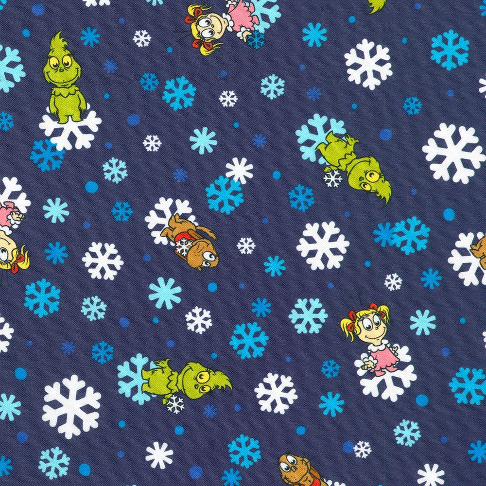 Robert Kaufman - Little Grinch - ADED-23875-4 BLUE