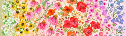 Robin Pickens Superbloom Pastel 48780-11 Moda quilting fabric