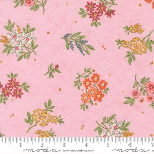 Moda Fieldrush BasicGrey Camellia Peony 30782-13 soft pink floral print