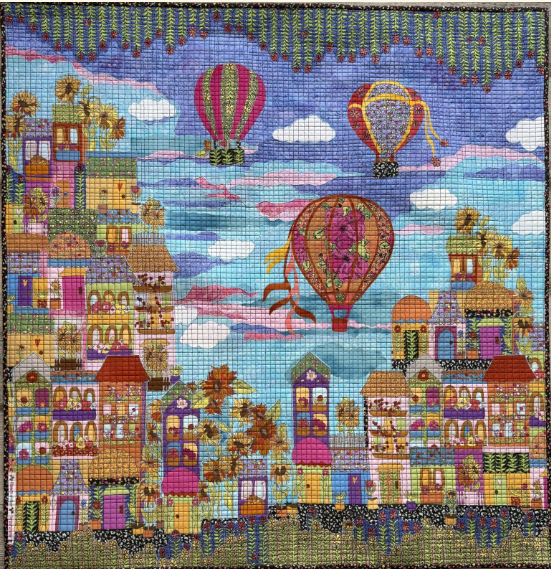 Up and Away Collage Pattern by Laura Heine quilt pattern