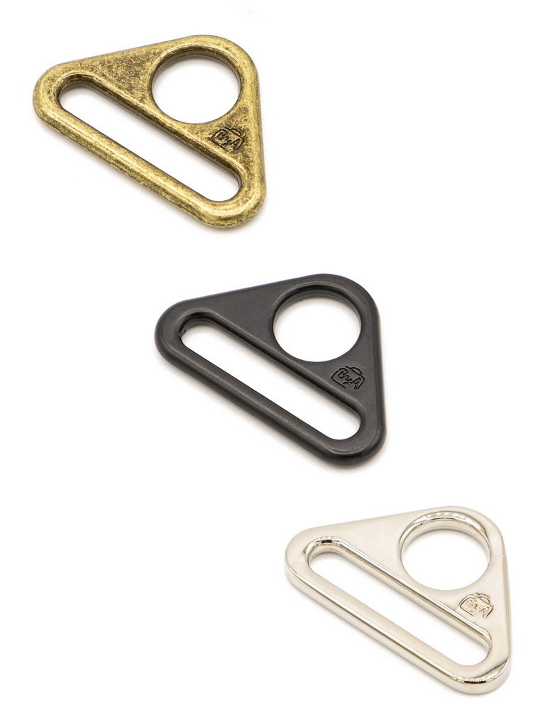 1 inch Triangle Ring Set of Two bag hardware notion