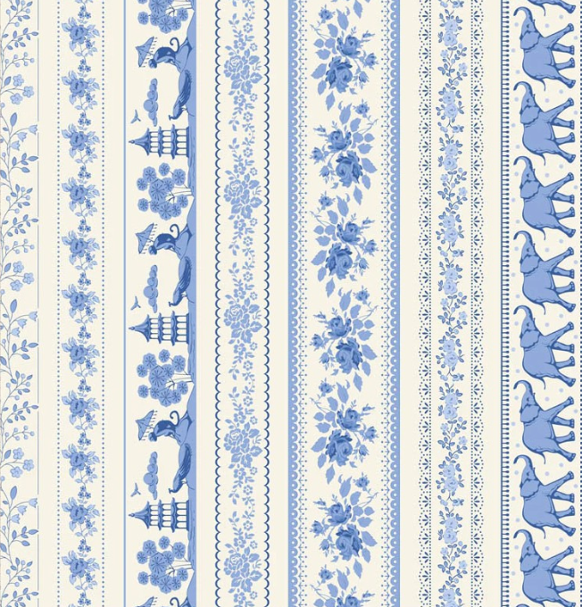 Tilda - Something Blue - Borders Blue - 110170