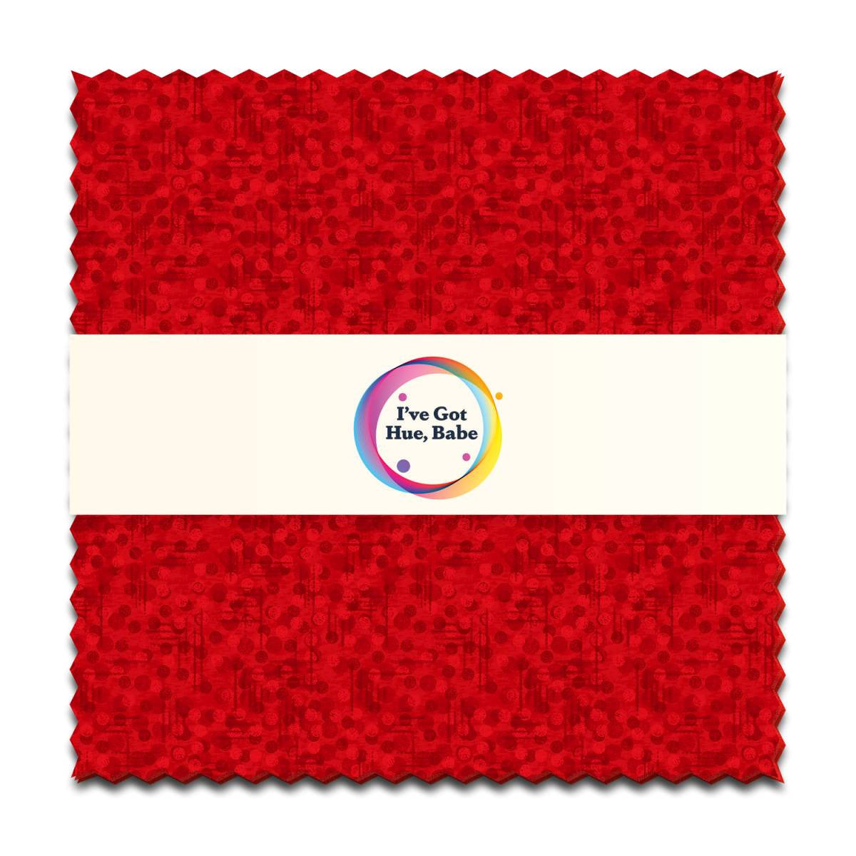 Little Red Corvette 5x5 charm squares I've Got Hue Babe precut