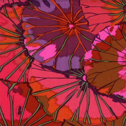 Kaffe Fassett Lotus Leaf Wine quilting cotton