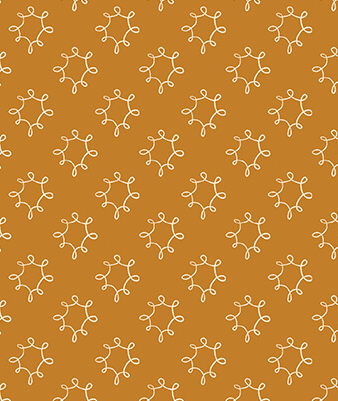 Benartex Dandy Dark Gold Wishflower quilting cotton